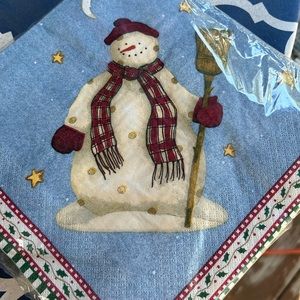 6 packs of 15” Snow Man Paper Napkins